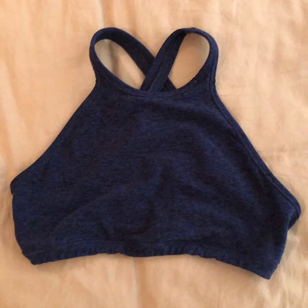 Beyond Yoga blue sports bra